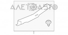 Capac portbagaj Nissan Versa Note 13-19 negru, zgârieturi