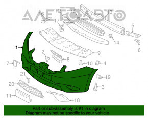 Bara fata goala Nissan Versa Note 13-16 pre-restilizare