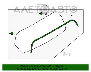 Geam spate portbagaj Nissan Versa Note 13-19