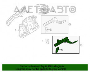 Четверть передняя левая Nissan Versa Note 13-19 серебро