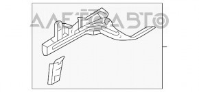 Partea din față stânga Nissan Versa 12-19 SUA grafit