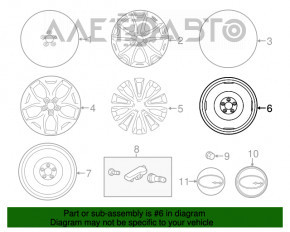 Roata de rezerva compacta pentru Subaru Forester 14-18 SJ R17 145/80