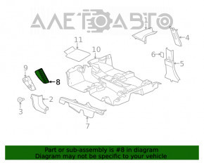 Platforma de odihnă pentru picioare Jeep Patriot 11-17