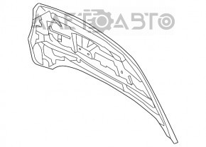 Capota goală Ford Escape MK3 17-19 restilizată, argintie UX, din aluminiu