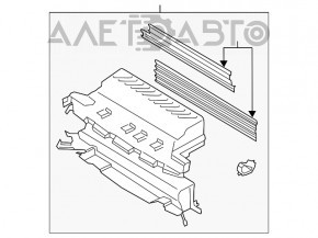 Jaluzele deflectorului radiatorului asamblate pentru Ford Escape MK3 17-19 restilizat 1.5T 2.0T 2.5 cu motor