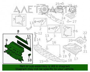 Jaluzele deflectorului radiatorului asamblate pentru Ford Escape MK3 17-19 restilizat 1.5T 2.0T 2.5 cu motor