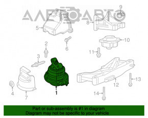 Pernele motorului drept Chrysler 300 11-