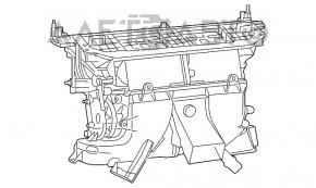 Печка в сборе Dodge Challenger 09- слом креп