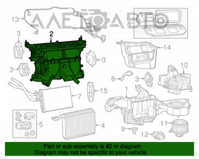 Печка в сборе Dodge Challenger 09- слом креп