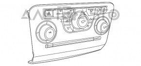 Controlul climatizării pentru Dodge Charger 15-20 este manual și include senzori de parcare.