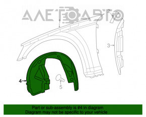 Bara de protecție față stânga Dodge Charger 15-20 restilizat 3.6 5.7