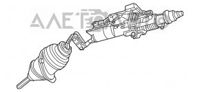 Coloana de direcție Dodge Charger 15-20 restilizat, tracțiune spate (RWD)