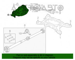 Diferențialul spate reductor Dodge Charger 15-20 rest 91 k