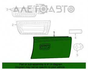 Cutie de mănuși pentru consolă Jeep Grand Cherokee WK2 11-21 bej, zgârieturi