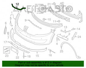 Moldura bara fata stanga Lincoln MKX 16-