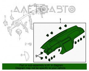 Panoul frontal gol al VW Jetta 11-18 USA