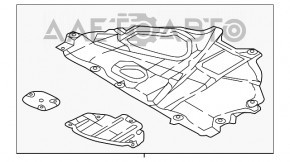 Protecția motorului Mazda CX-9 16- FWD