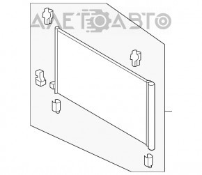 Radiatorul condensatorului de aer condiționat Nissan Rogue 14-20 este ușor apăsat.