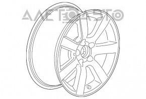 Диск колесный R17 x 8J ET42 5*115 Cadillac ATS 13- тип 1, бордюрка