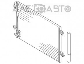 Condensator radiator aer conditionat VW Passat b8 16-19 USA 1.8T, 3.6T nou OEM original