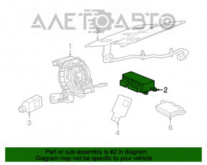 Модуль srs airbag компьютер подушек безопасности Cadillac ATS 13-