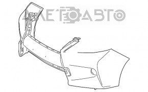 Bara față goală Lexus RX350 RX450h 13-15 restilizată, nouă, neoriginală.