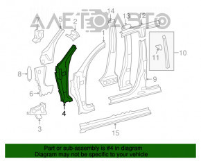 Aripa față stânga Toyota Sequoia 08-16.