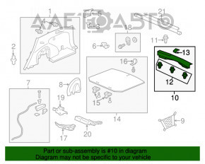 Capacul portbagajului pentru Honda CRV 12-16