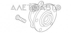 Rulment roată spate stânga Mazda CX-5 13-16 AWD