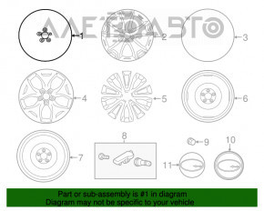 Диск колесный R17 Subaru Forester 14-18 SJ тип 1 железка