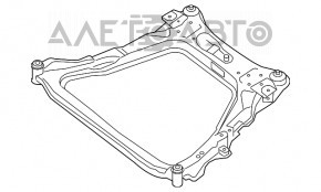 Bara de protecție față Nissan Rogue 14-20