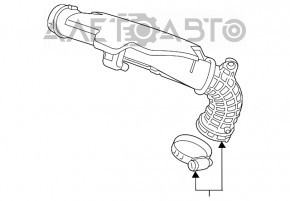 Conducta de aer pentru colectorul Chevrolet Impala 14-20 2.5