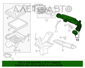 Conducta de aer pentru colectorul Chevrolet Impala 14-20 2.5