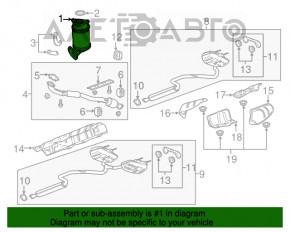 Convertor catalitic Chevrolet Impala 14-20 2.5