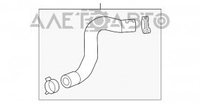 Патрубок охлаждения нижний Chevrolet Impala 14-20 2.5