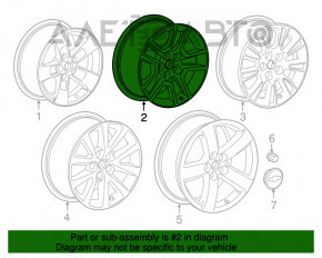 Set de jante R17 4 bucăți Chevrolet Malibu 13-15