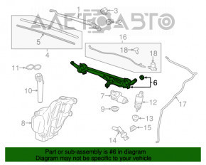 Trapezul de curățare a parbrizului cu motor pentru Chevrolet Malibu 13-15