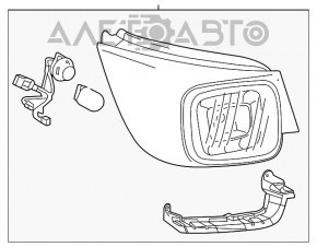 Lampa exterioară stânga Chevrolet Malibu 13-15 halogen