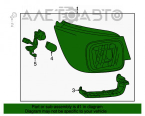 Lampa exterioară stânga Chevrolet Malibu 13-15 halogen