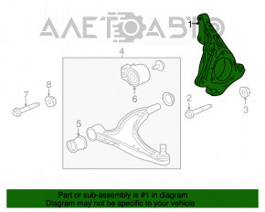 Capacul frontal stânga Chevrolet Malibu 13-15