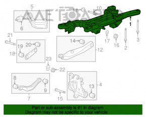 Bara spate Chevrolet Impala 14-20