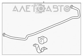 Stabilizator spate Chevrolet Impala 14-20 20mm