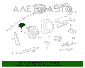 Senzor airbag frontal stânga Chevrolet Malibu 13-15