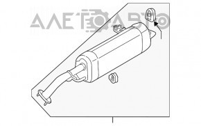 Silencer spate cu teava pentru Hyundai Elantra AD 17-20 2.0 ruginit, indoit, surubul rupt