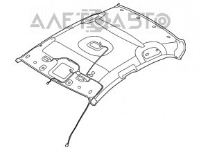 Acoperirea plafonului Hyundai Elantra AD 17-20 fără geam panoramic, gri șters.