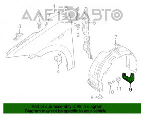 Bara de noroi față stânga Hyundai Elantra AD 17-20 nouă originală