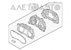 Щиток приборов Hyundai Elantra AD 17-18 2.0 78к царапины