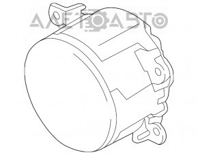 Противотуманная фара птф правая Ford Mustang mk6 15-17 LED новый неоригинал