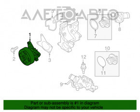 Pompa de apă Nissan Rogue 21-22 2.5