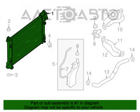 Radiator de răcire apă Nissan Sentra 13-19 1.8 automat